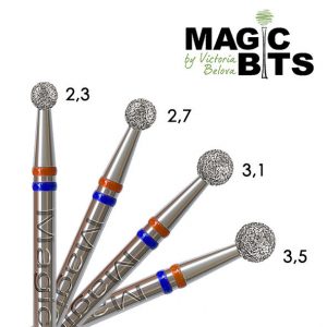 DESGASTADOR MAGIC BITS – DIAMOND BALLS AZUL Y ROJO