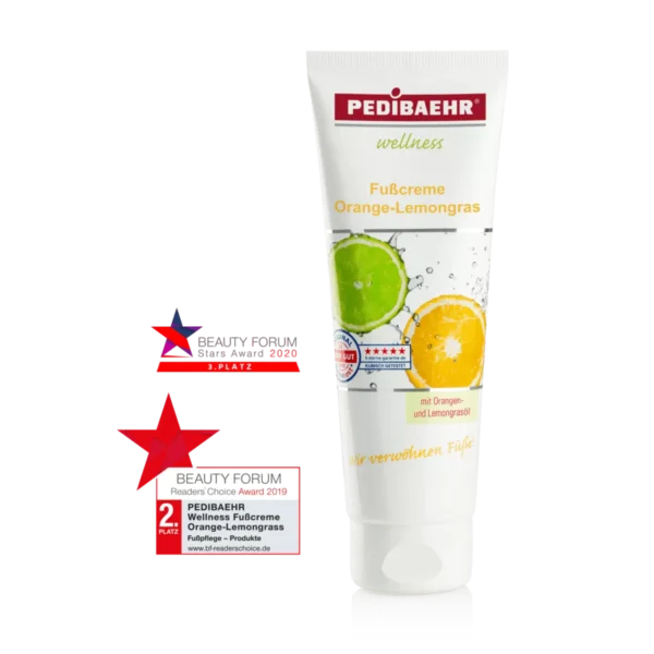 Crema para los pies con aceite de naranja y lima (FUSSCREME ORANGE-LEMONGRASS) 125ML