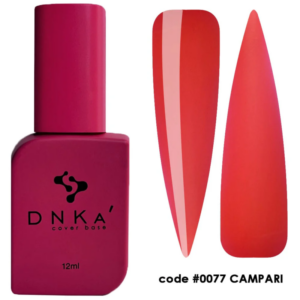 Cover base rubber con color DNKA - 0077 Campari - 12 ml