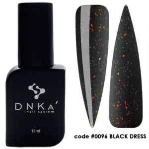 Cover base rubber con color DNKA - 0096 Black Dress - 12 ml