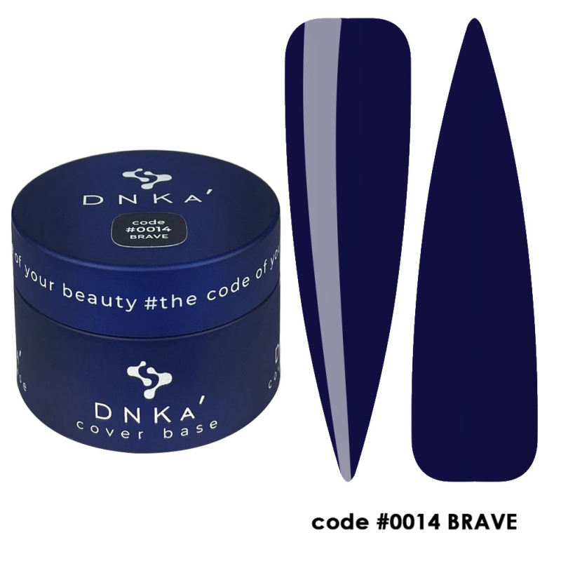 Base rubber DNKA -0014 BRAVE- BASE CON COLOR AZUL - 30ML