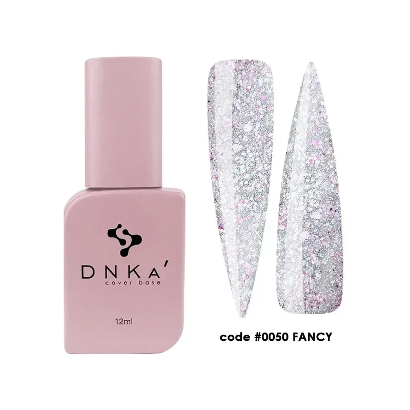 Cover Base DNKa - 0050 Fancy - 12 ML - base rubber con glitter
