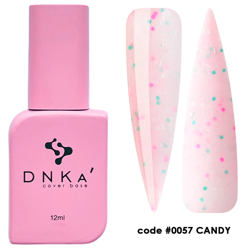 Cover base rubber con color DNKA - 0057 Candy - 12 ml