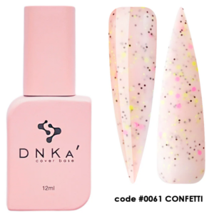 Cover base rubber con color DNKA - 0061 Confetti - 12 ml