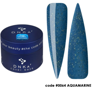 Cover base rubber con color DNKA - 0064 Aquamarine - 30ML